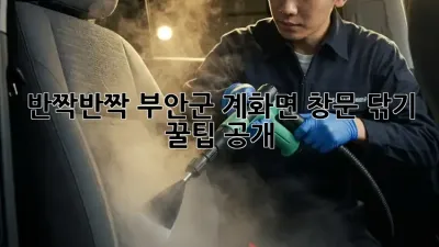 반짝반짝✨ 부안군 계화면 창문 닦기 꿀팁 공개!